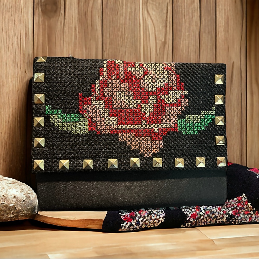 Katie Landry rose crossbody bag